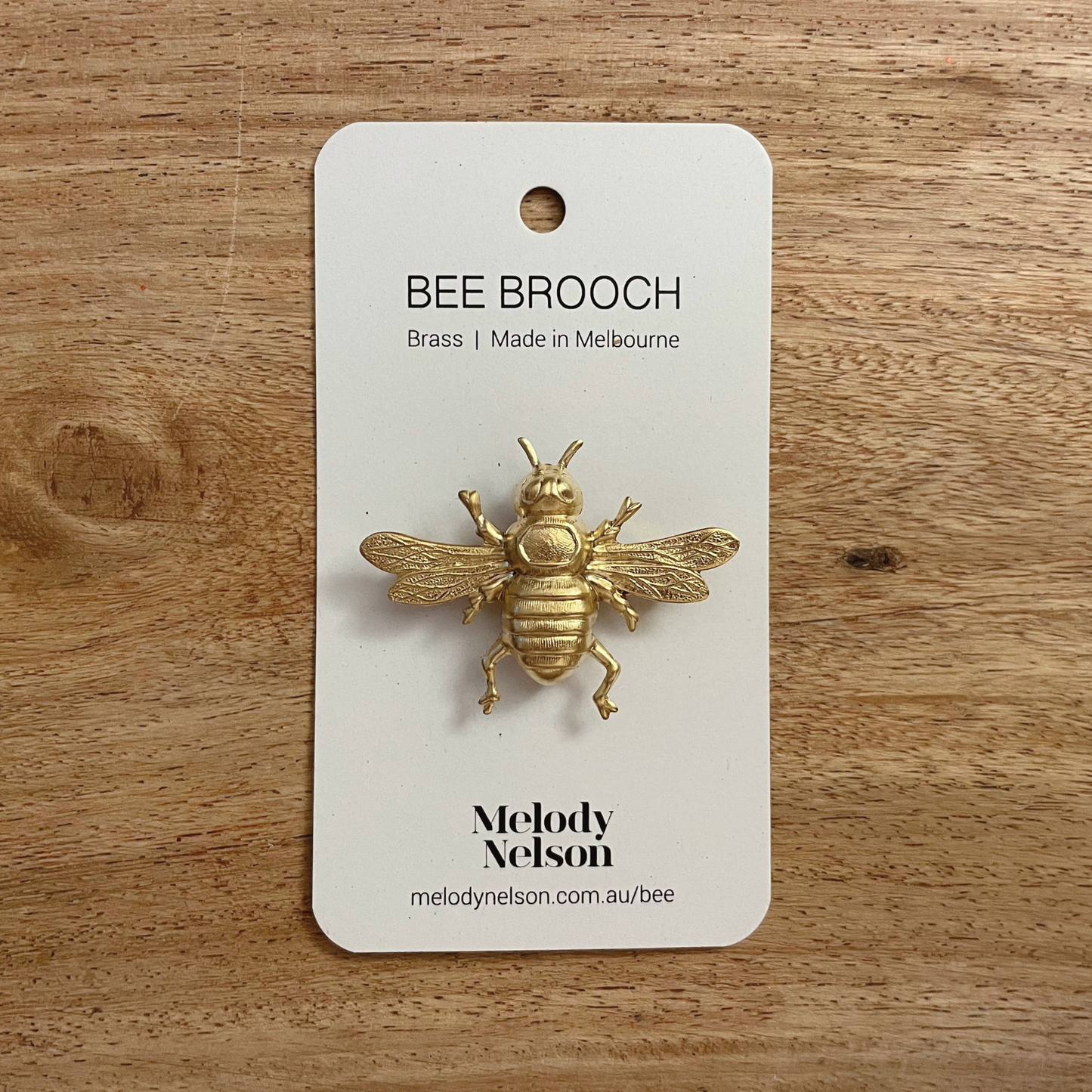 Melody Nelson - Brass Bee Brooch