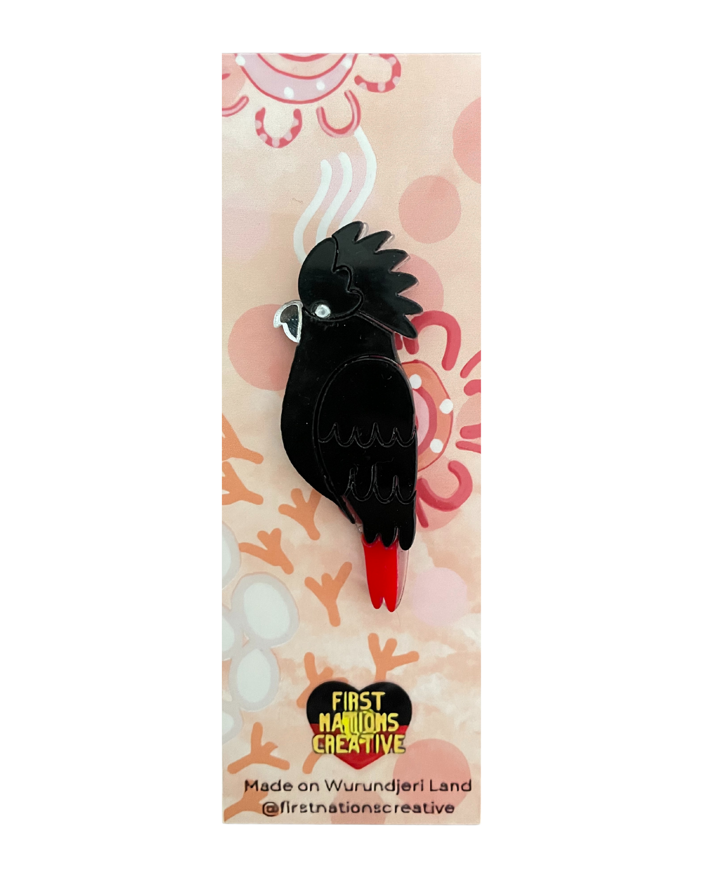 First Nations Creative - Red-Tailed Cockatoo Magnet