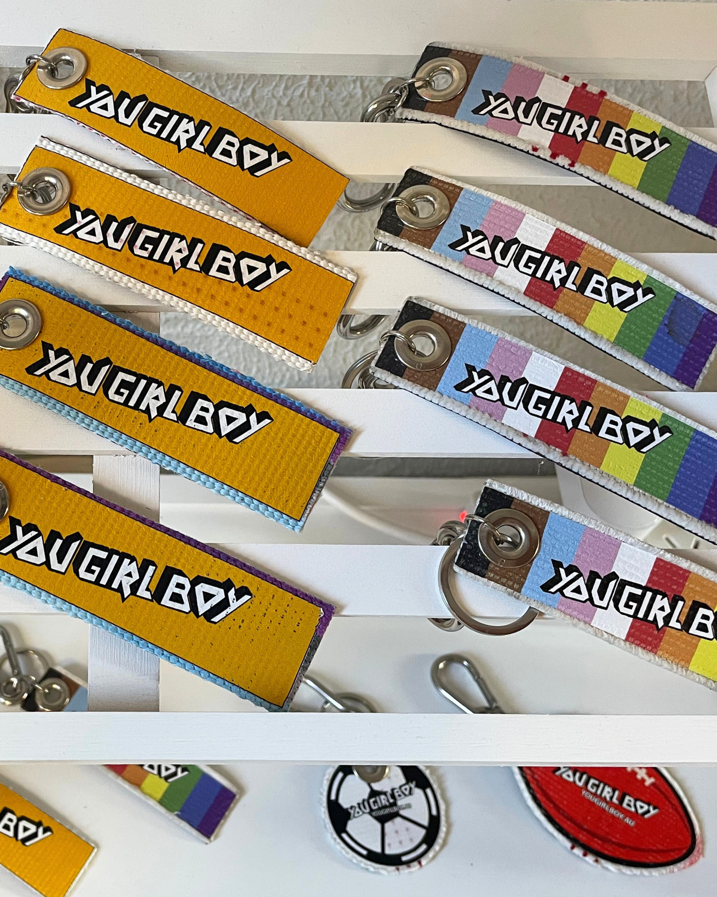 RE:PURPOSED by You Girl Boy - Fire Hose Keyring - Sports Fans