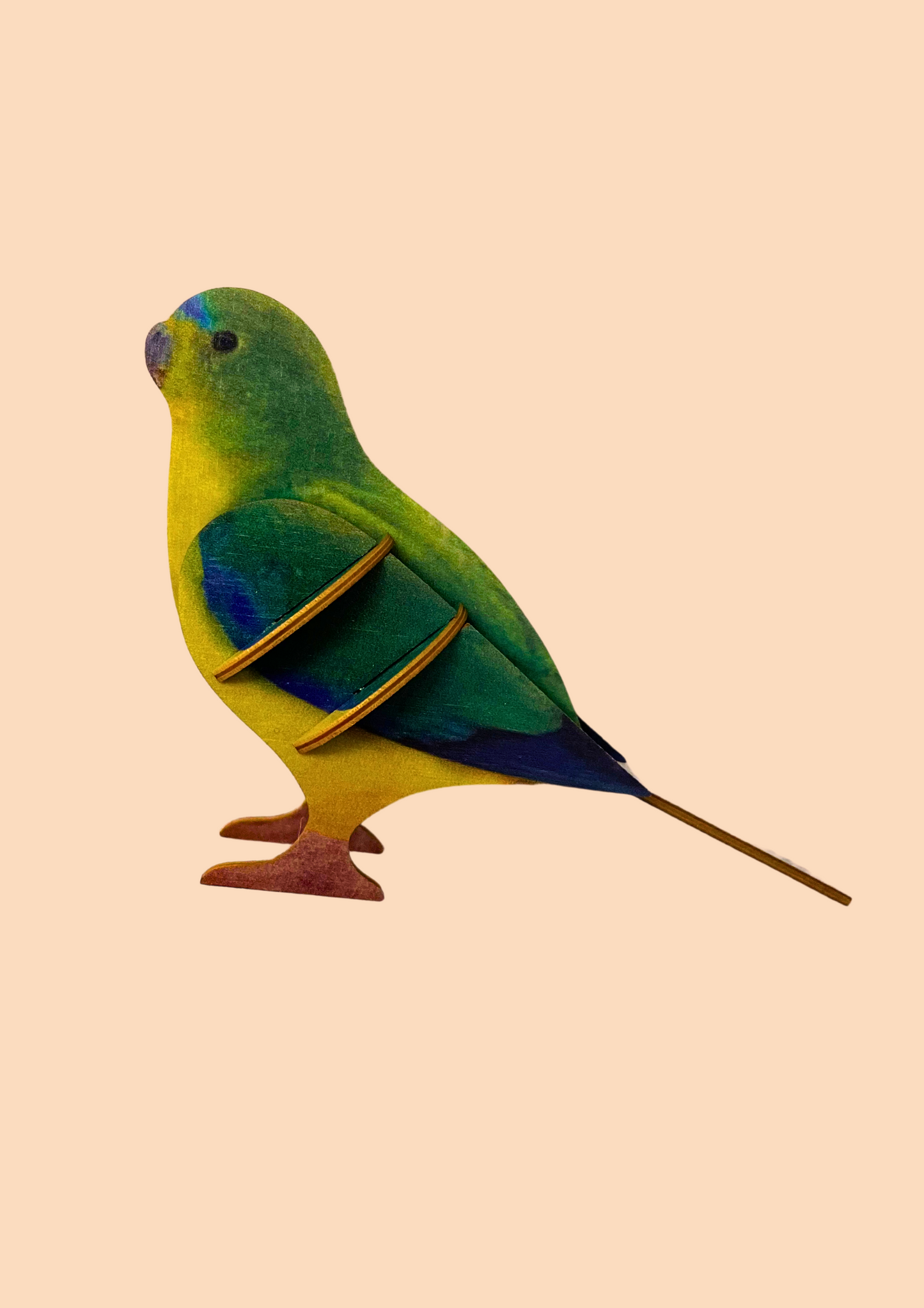 Our Oasis - Orange Bellied Parrot Wooden 3D Toy
