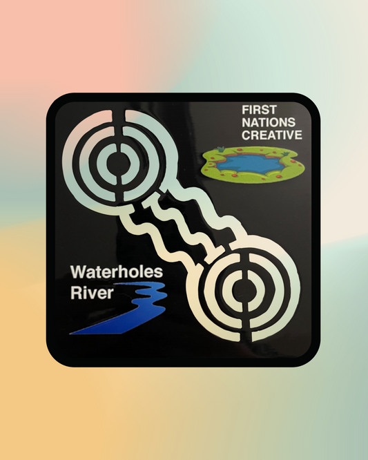 First Nations Creative - Aboriginal Symbol Stencils - Waterholes/River