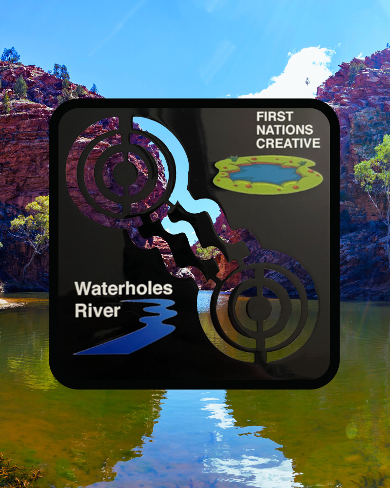 First Nations Creative - Aboriginal Symbol Stencils - Waterholes/River