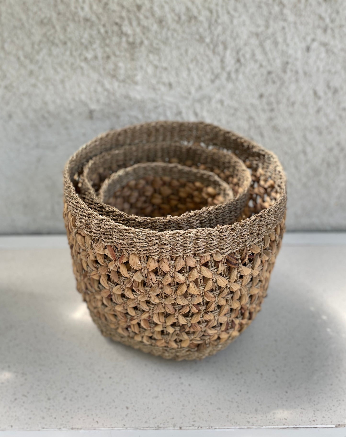 Our Oasis - Tall Open Weave Basket