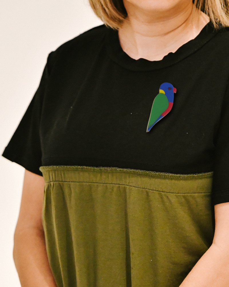 First Nations Creative - Rainbow Lorikeet Brooch