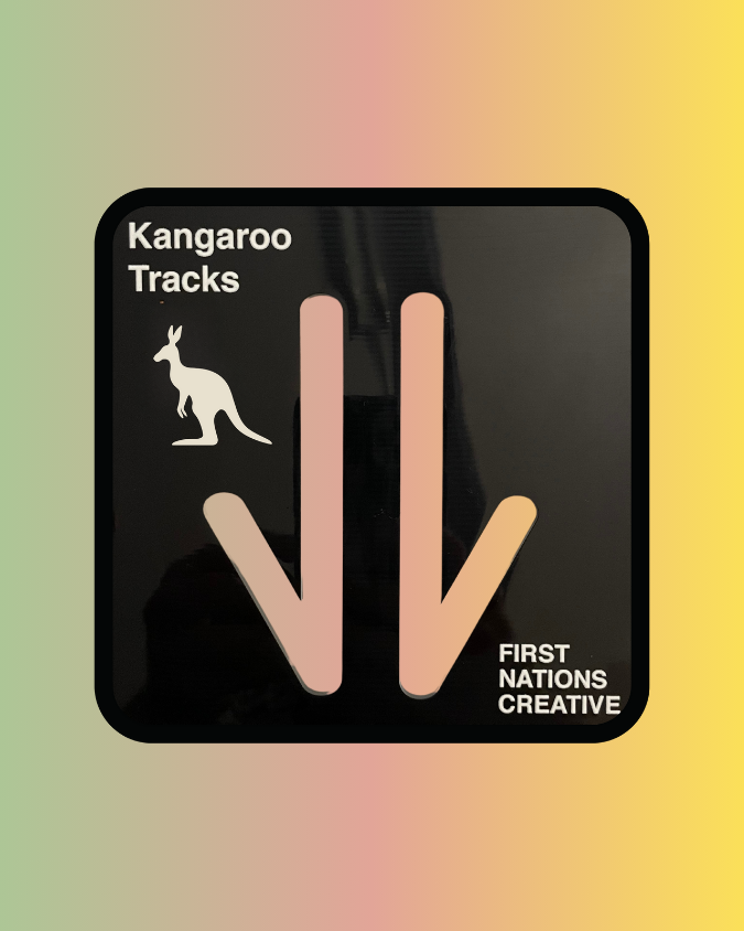 First Nations Creative - Aboriginal Symbol Stencils - Kangaroo Tracks