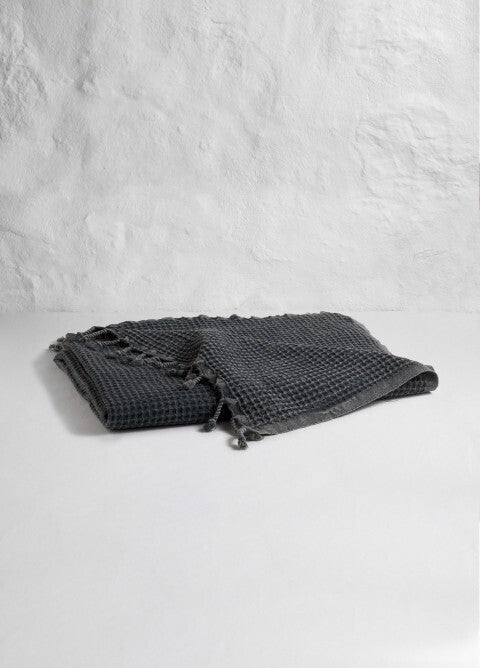 Loom.ist Waffle Towels - Dark Grey