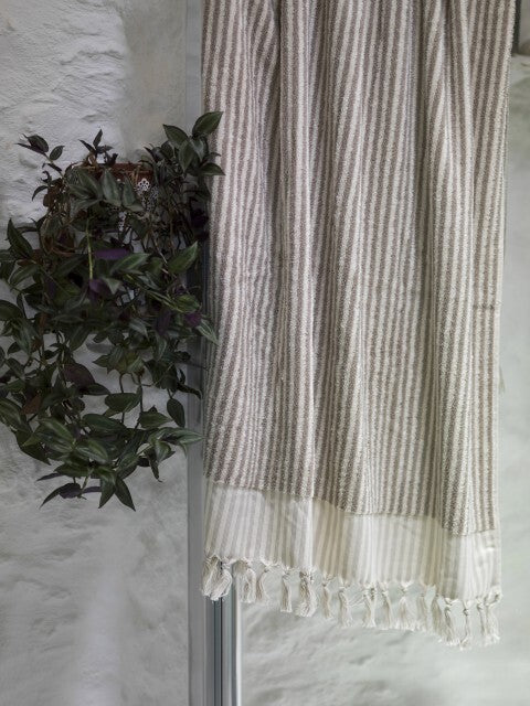 Loom.ist Striped Terry Towel - Taupe