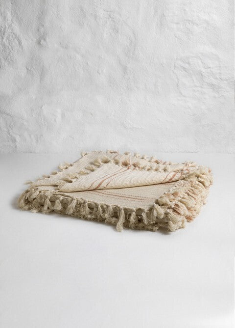 Loom.ist Striped Blanket - Natural/Mustard