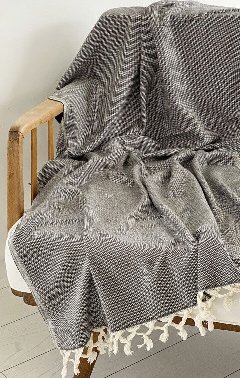 Loom.ist Pebble Throw - Dark Grey