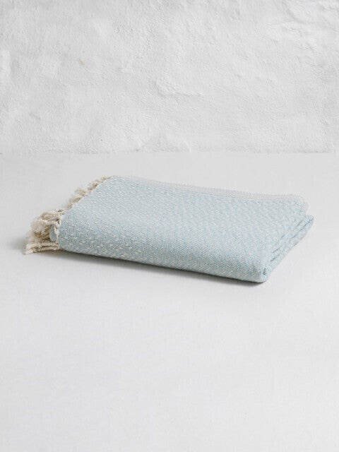 Loom.ist Double Sided Throw - Light Blue