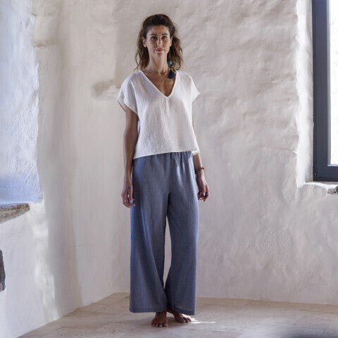 Loom.ist Sile Wide Leg Pants - Marine