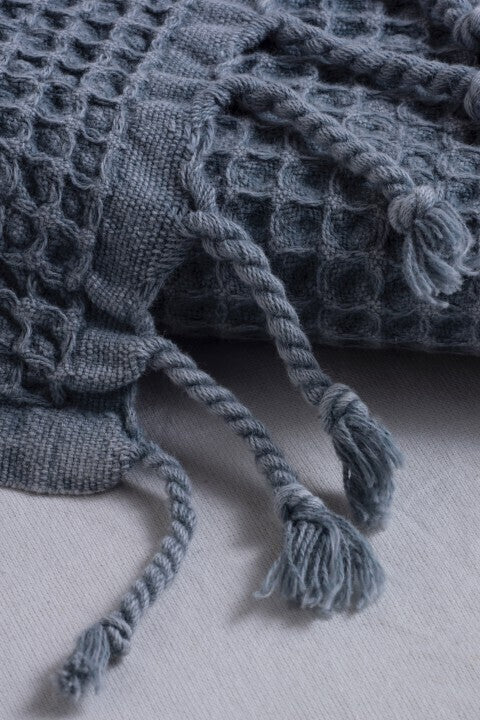 Loom.ist Waffle Towels - Grey Blue