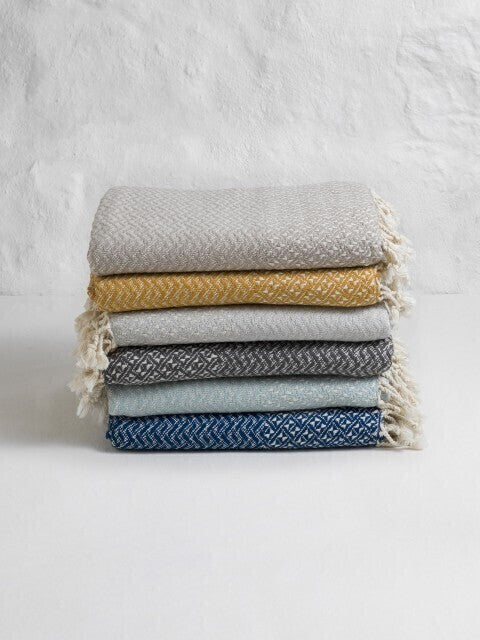 Loom.ist Double Sided Throw - Light Blue