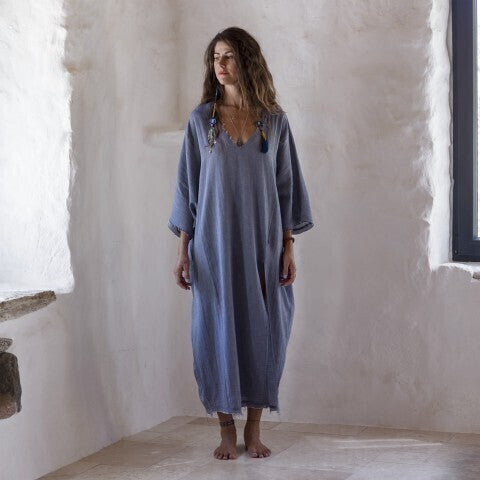 Loom.ist Sile Maxi Caftan - Marine