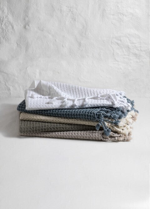 Loom.ist Waffle Towels - Grey Blue