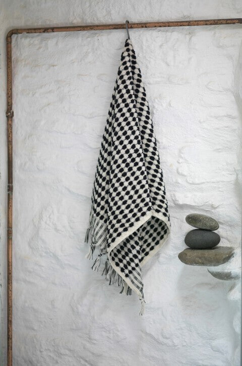 Loom.ist Dotted Terry Towel - Black/White