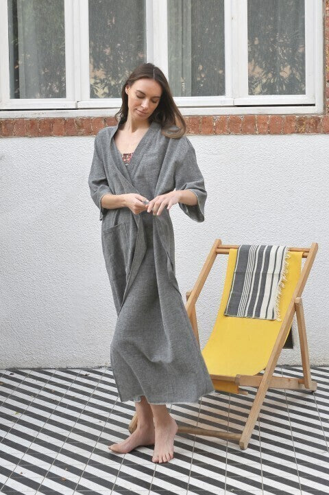 Loom.ist Sile Kimono - Charcoal