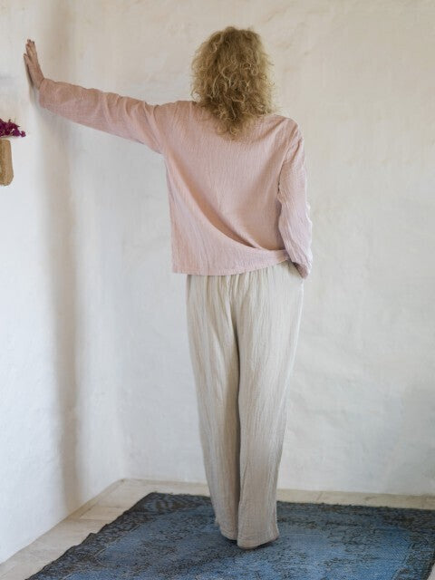 Loom.ist Muslin Long Sleeve Tee - Blush-Taupe