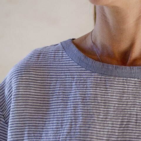 Loom.ist Sile T-Shirt - Bold Grey Striped