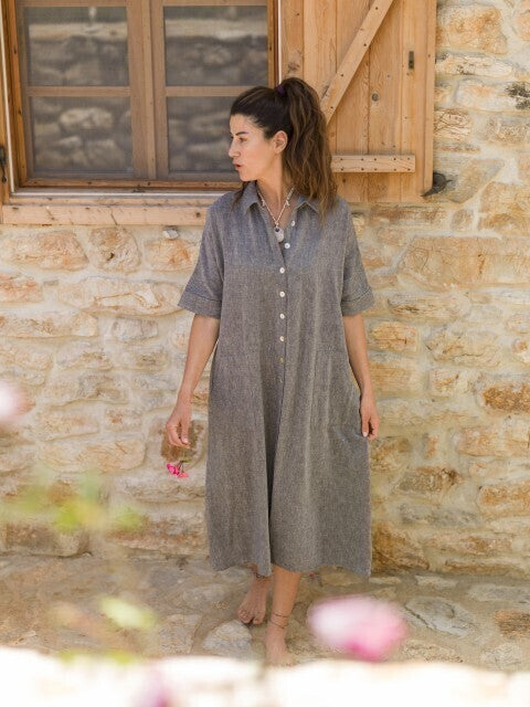 Loom.ist Sile Shirt Dress - Charcoal