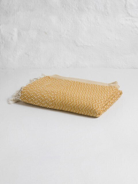 Loom.ist Double Sided Throw - Mustard