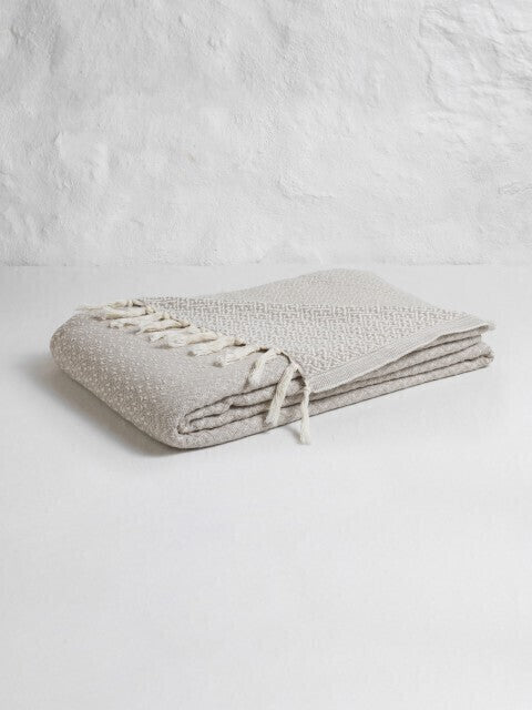 Loom.ist Double Sided Blanket - Light Grey