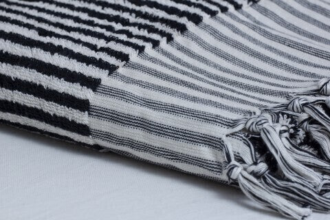 Loom.ist Striped Terry Towel - Black/White