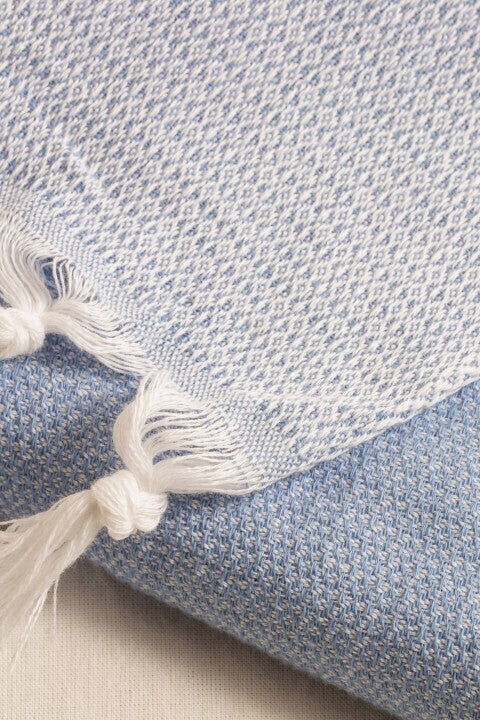 Loom.ist Plain Turkish Towel - Blue