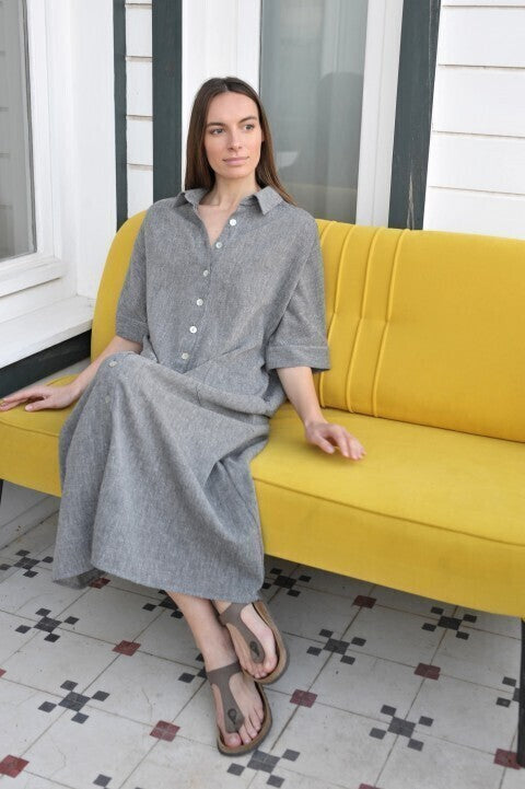 Loom.ist Sile Shirt Dress - Charcoal