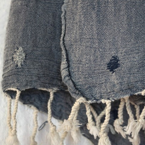 Loom.ist Gauze Cotton Dobby Weave Turkish Towel - Marine