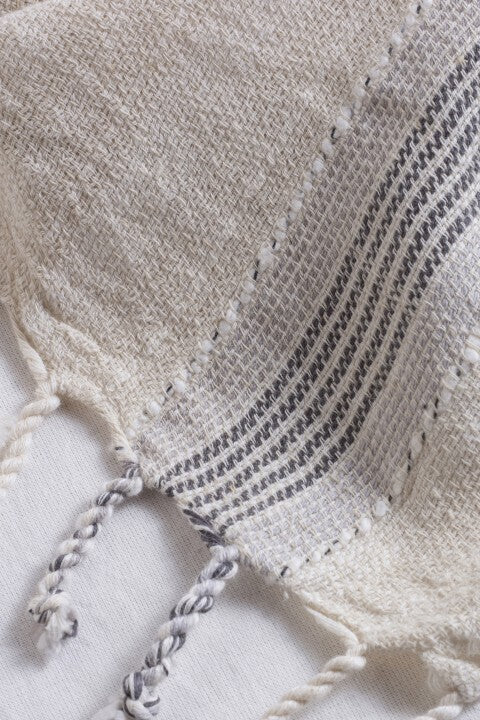 Loom.ist Linen Turkish Towel - Natural/Grey