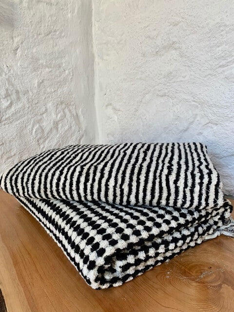 Loom.ist Dotted Terry Towel - Black/White