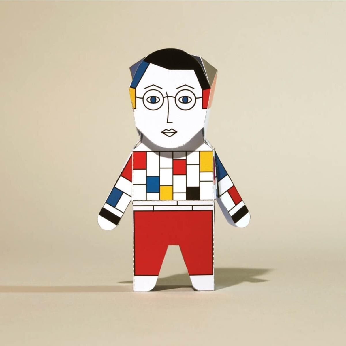 Chatty Feet - Paper Model - Papier Mondrian