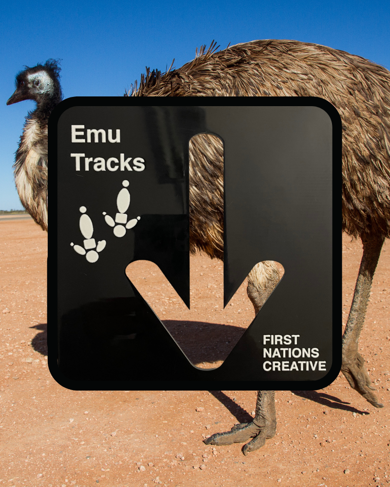 First Nations Creative - Aboriginal Symbol Stencils - Emu Tracks