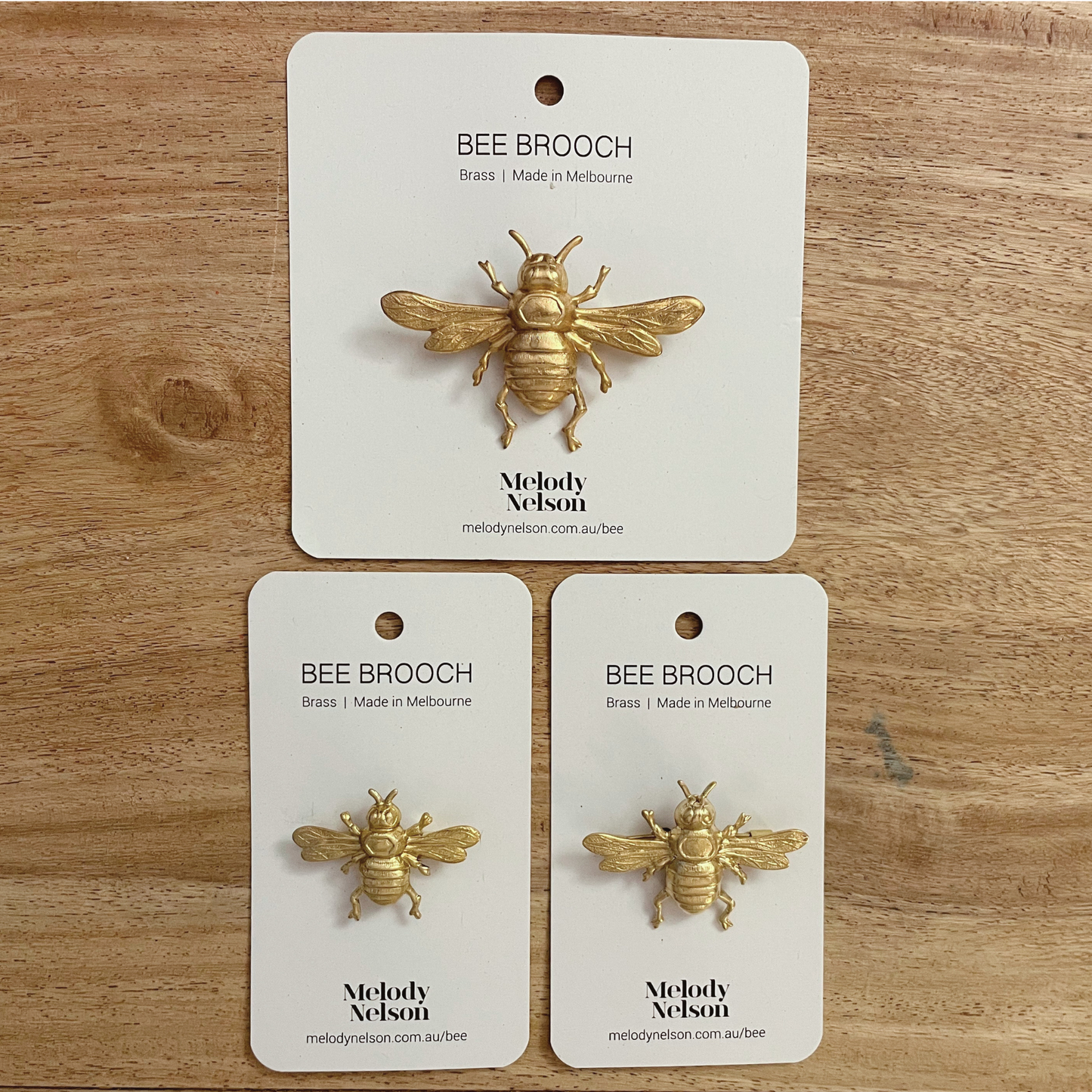 Melody Nelson - Brass Bee Brooch