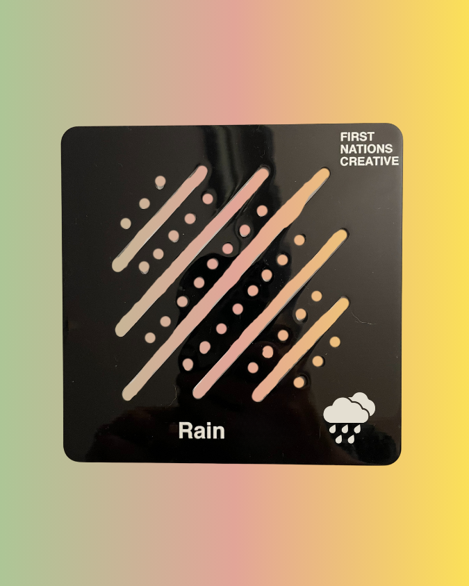 First Nations Creative - Aboriginal Symbol Stencils - Rain