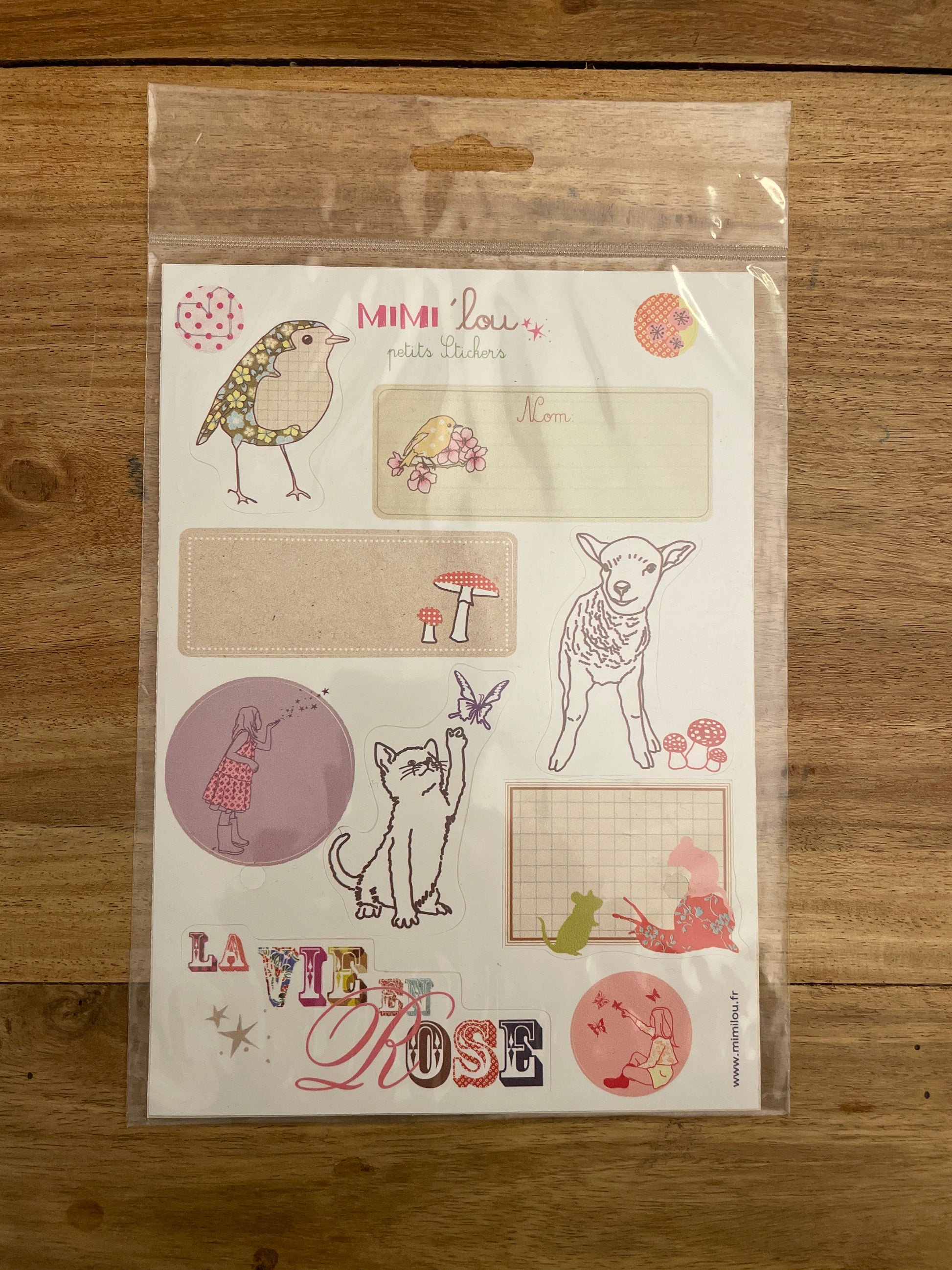 MIMI'lou Sticker Set -  Label Kit - La Vie En Rose