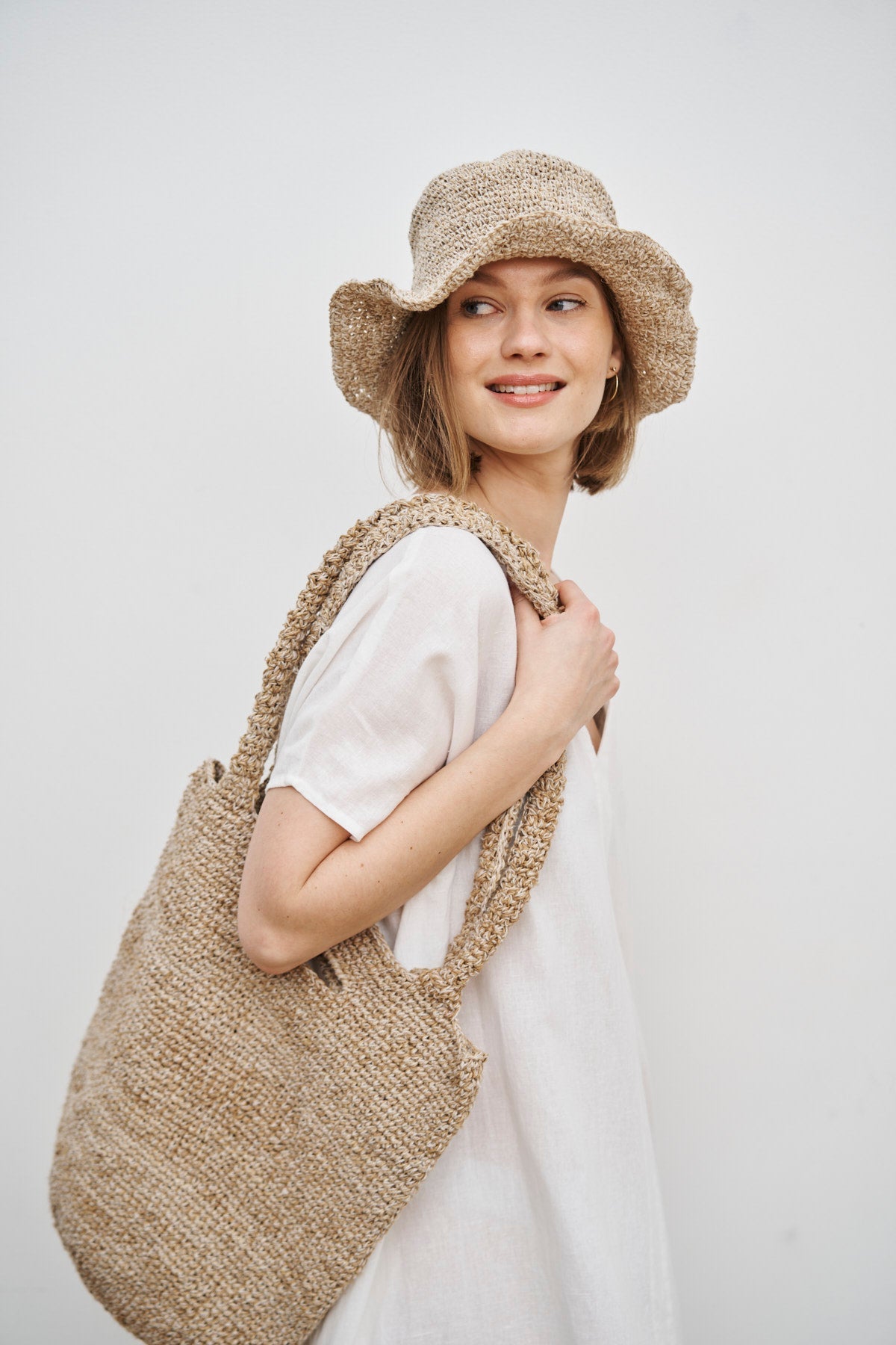 Care By Me - Hemp Beach Bag - Natural