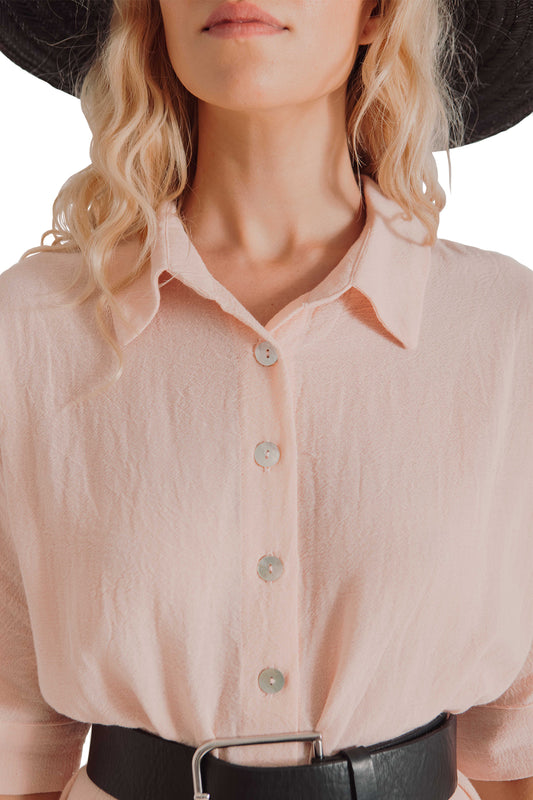 Loom.ist Sile Shirt Dress - Blush