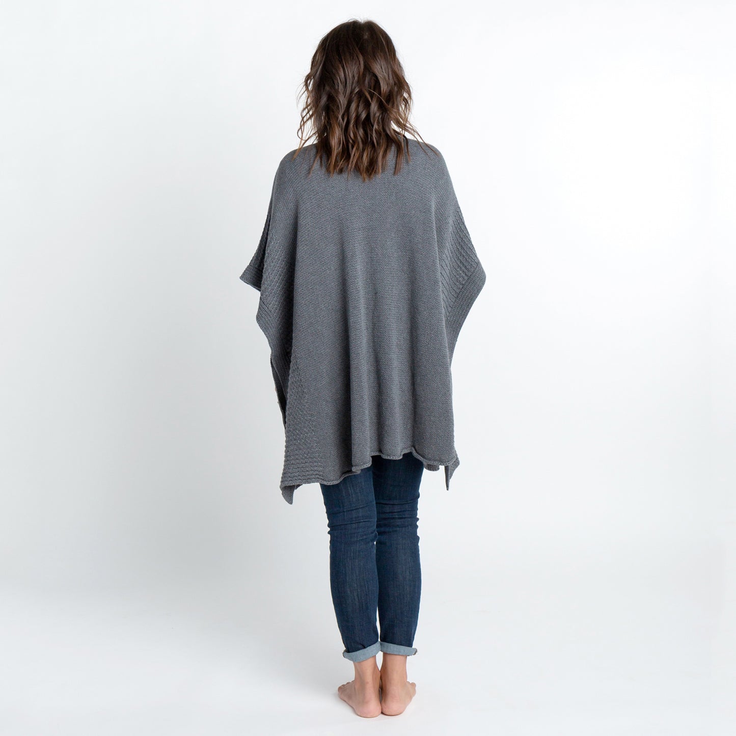 Zestt - Organic Cotton Arden Poncho - Grey