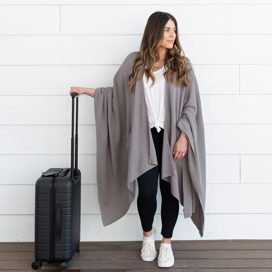 Zestt - Organic Cotton Jane Travel Wrap - Smoke