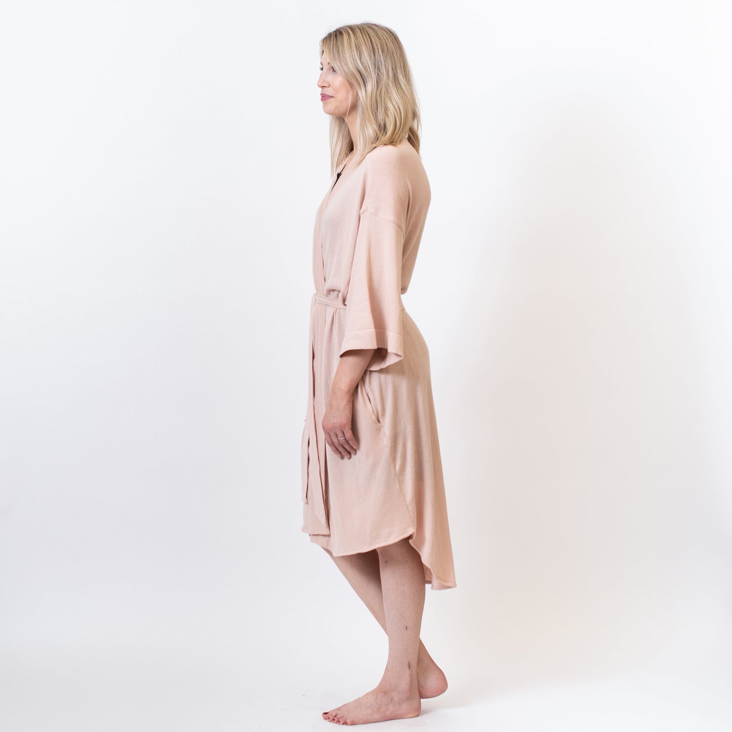 Zestt - Organic Cotton Lounge Robe - Blush