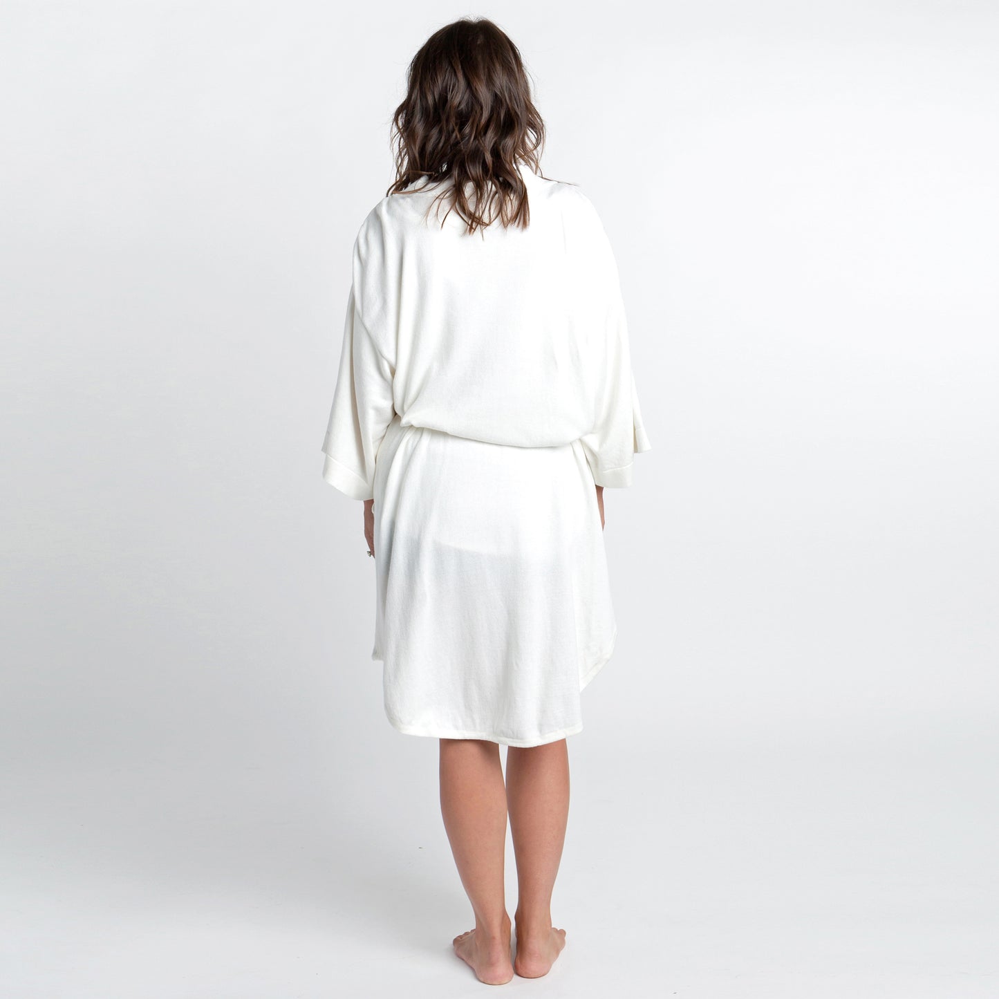 Zestt - Organic Cotton Lounge Robe - Soft White