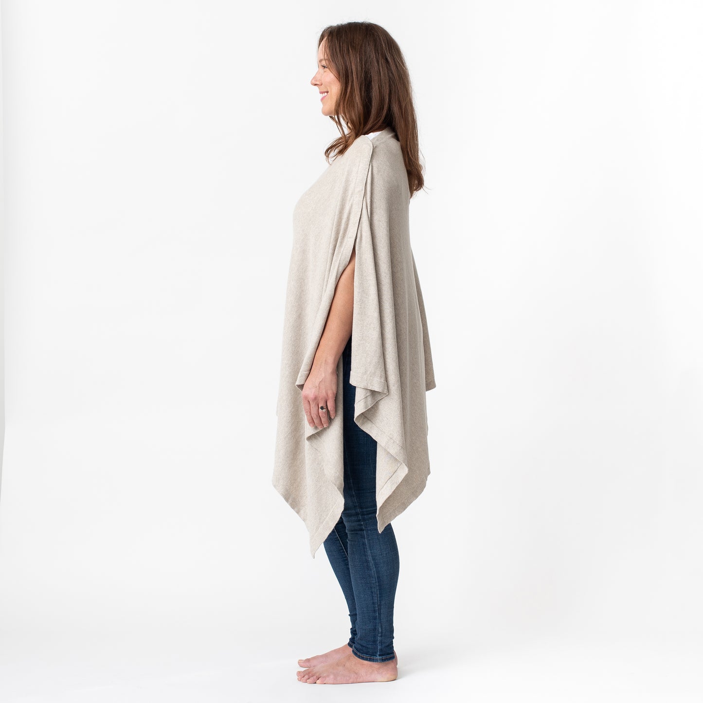 Zestt - Organic Cotton Nursing Poncho - Birch