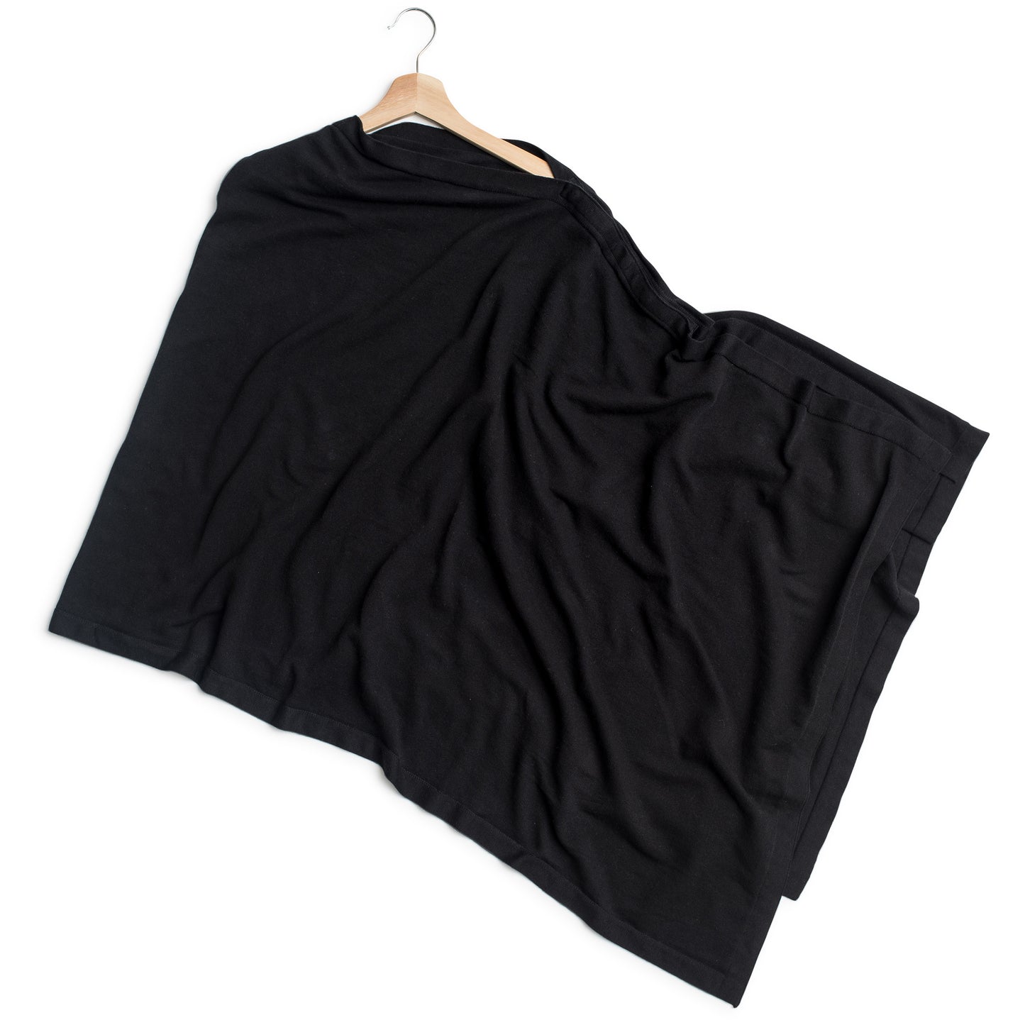 Zestt - Organic Cotton Travel Poncho - Black