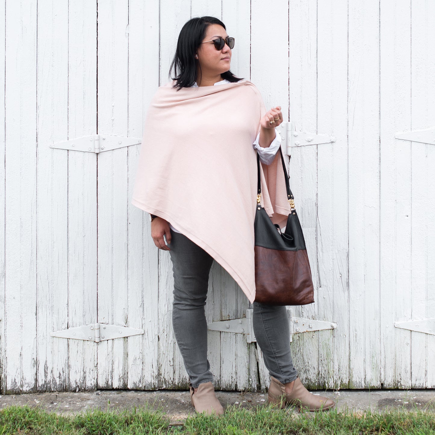 Zestt - Organic Cotton Travel Poncho - Blush