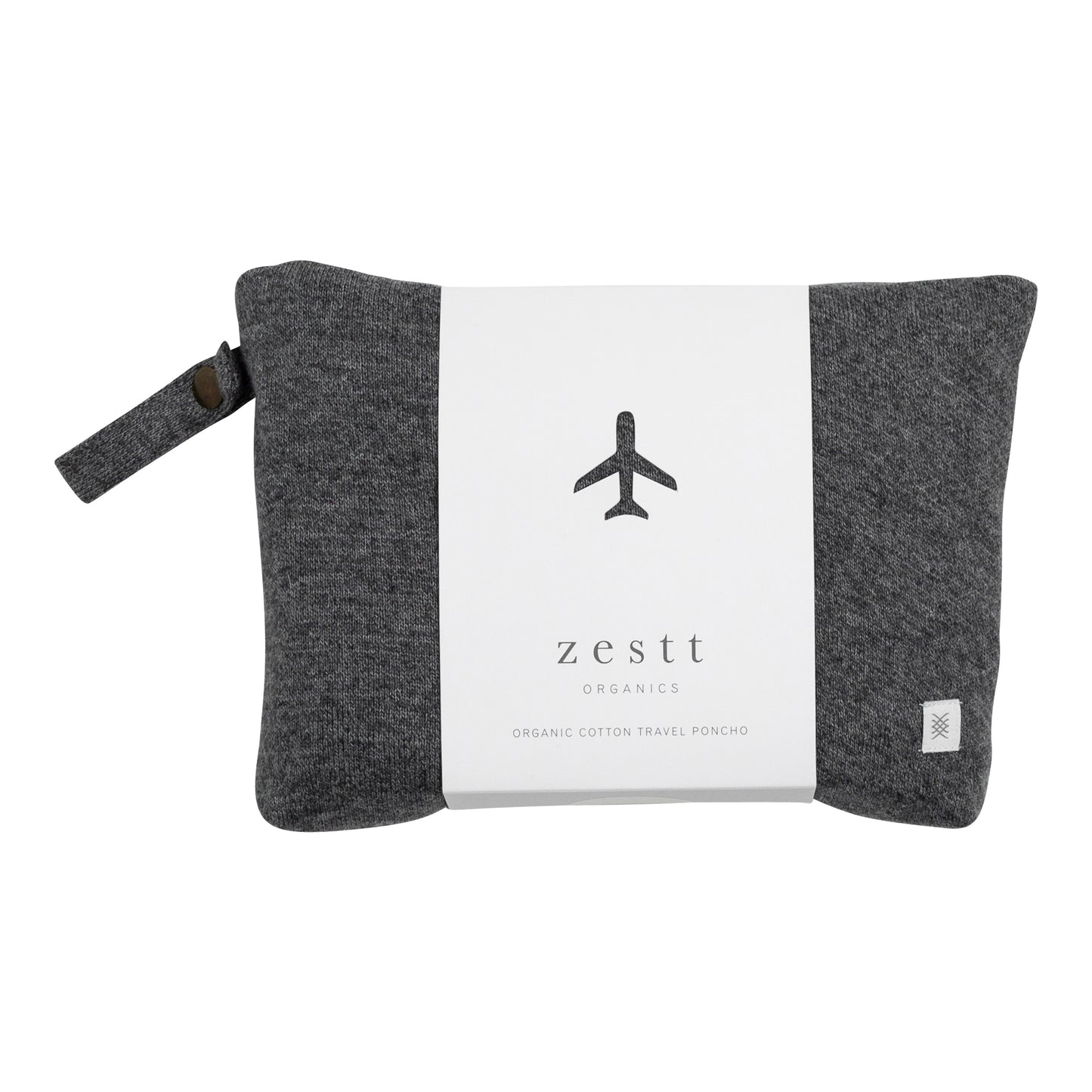 Zestt - Organic Cotton Travel Poncho - Grey