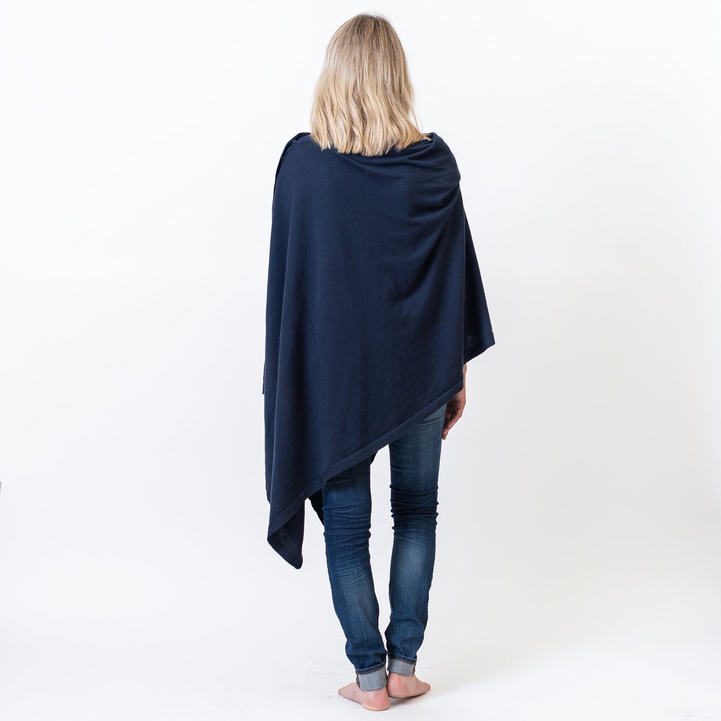 Zestt - Organic Cotton Travel Poncho - Navy