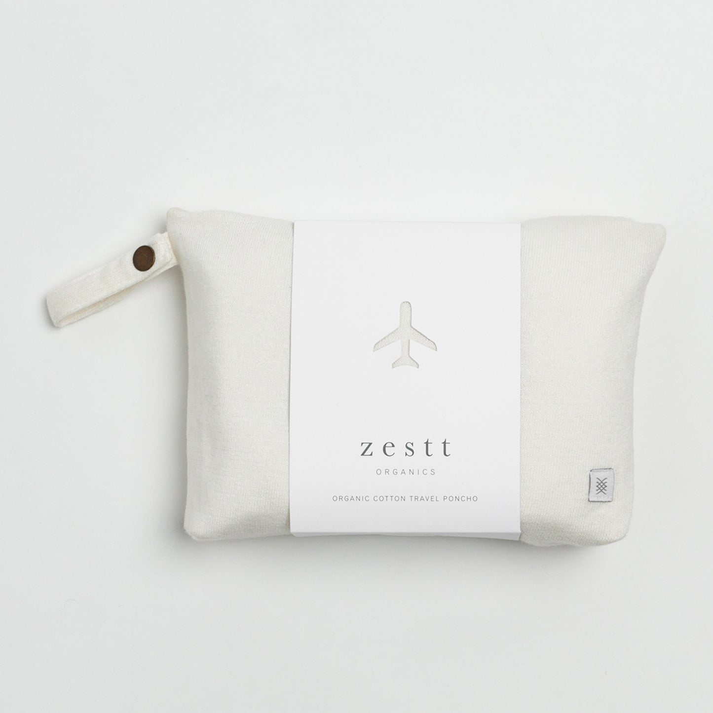 Zestt - Organic Cotton Travel Poncho - Soft White