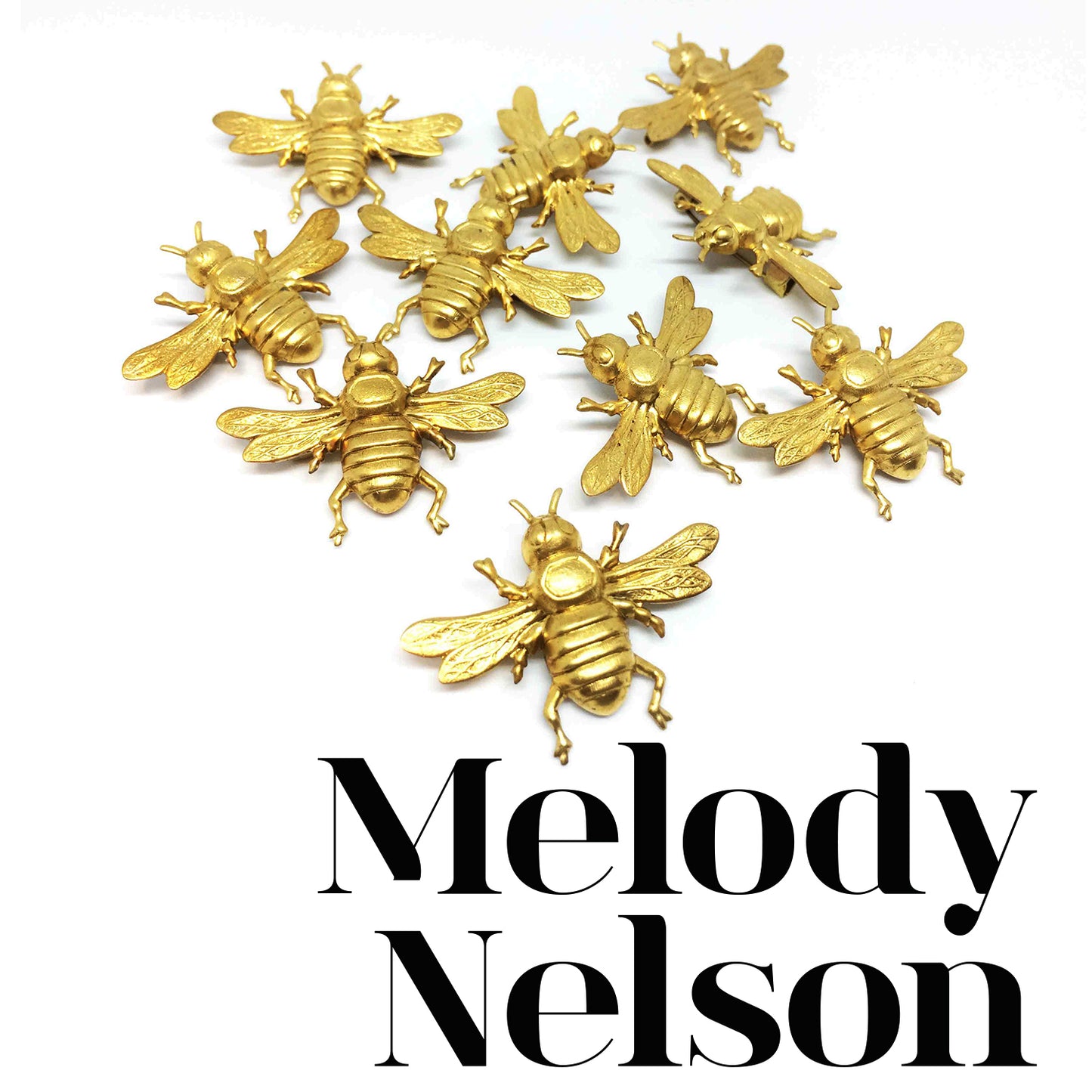 Melody Nelson - Brass Bee Brooch